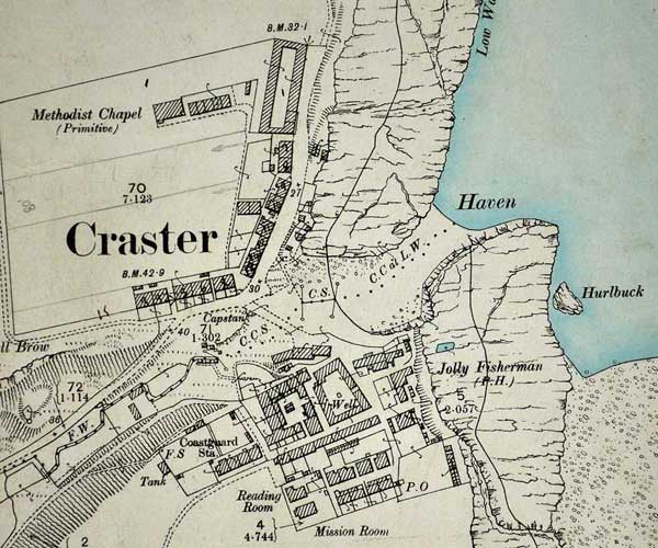 Craster Village, Ordnance Survey 1897